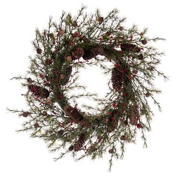 Vickerman 22" Green Leaf Artificial Wreath