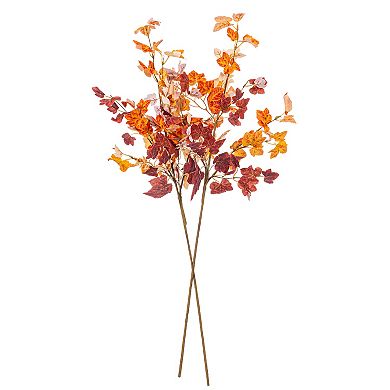 Vickerman 34-Inch Artificial Fall Maple Leaf Spray 2-pc. Set