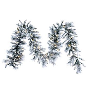 Vickerman 9-ft. LED Artificial Flocked Jackson Pine Garland