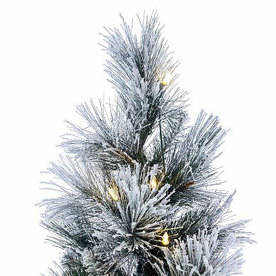 Vickerman 36-in. Flocked Jackson Pine Artificial LED Teardrop