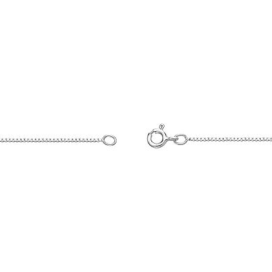 Gemminded Sterling Silver Lab-Created Sapphire Pendant Necklace