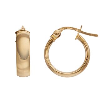 Au Naturale 18K Yellow Gold Hoop Earrings