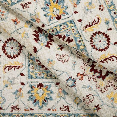 Everwash Treasure Lina Traditional Medallion Machine Washable Rug