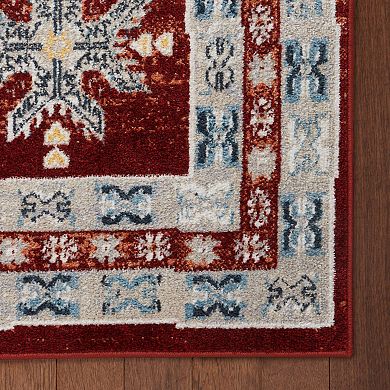 Everwash Treasure Saul Southwest Geometric Machine Washable Rug