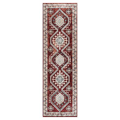 Everwash Treasure Saul Southwest Geometric Machine Washable Rug