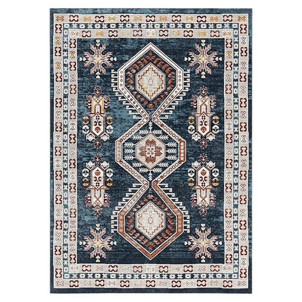 Everwash Treasure Saul Southwest Geometric Machine Washable Rug