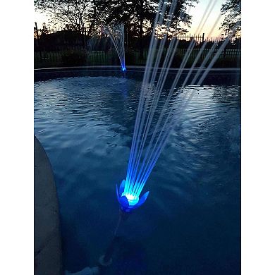 Magic Pool Fountain Water Powered Multicolor LED Swimming Pool Fountain (2 Pack)