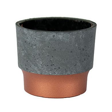 The HC Companies 3in Sprite Succulent Planter Pot, Faux Concrete Copper (2 Pack)