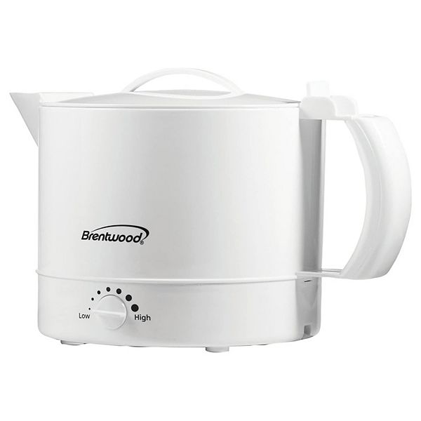 Brentwood KT32W 1000W Electric BPA Free Plastic 32 Ounce Kettle Tea