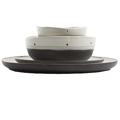 Gibson Elite Rhinebeck 16pc Double Bowl Dinnerware Set