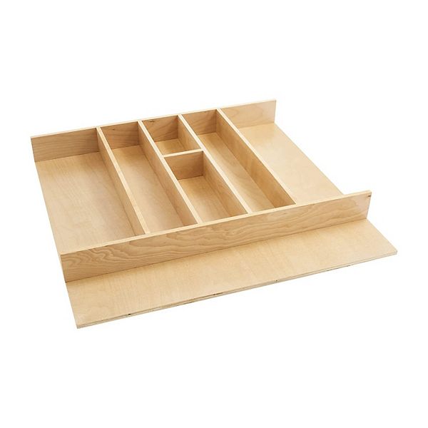 Rev-A-Shelf 4WUT-3 24-Inch Tall Wooden Kitchen Drawer Utility Tray ...