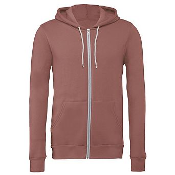 Canvas Unixex Zip-up Polycotton Fleece Hooded Sweatshirt / Hoodie