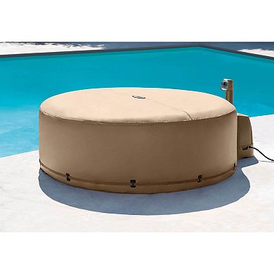 Intex PureSpa Energy Efficient Hot Tub Cover & Cushioned Foam Headrest (2 Pack)