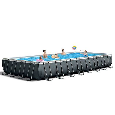 Intex 32' x 16' x 52" Ultra XTR Rectangular Pool w/ 2 Floating Chairs & Cooler