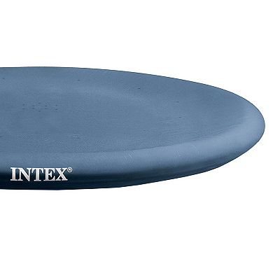 Intex 13 Foot Easy Set Rope Tie PVC Pool Cover w/ Type A/C Filter Cartridges
