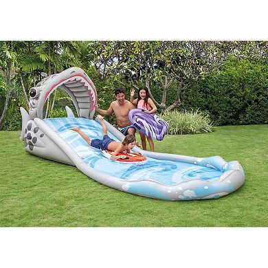 Intex Surf 'N Slide Inflatable Kids Backyard Water Slide & 120V Electric Pump