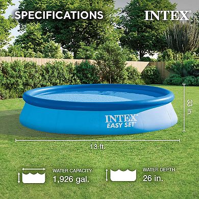 Intex 13' x 32" Easy Set Above Ground Swimming Pool Kit & Filter Pump & Cover