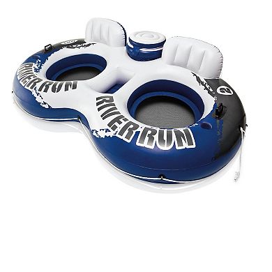 Intex Inflatable Floating Pool Recliner & 2 Person Tube w/ Cooler & Repair Kit
