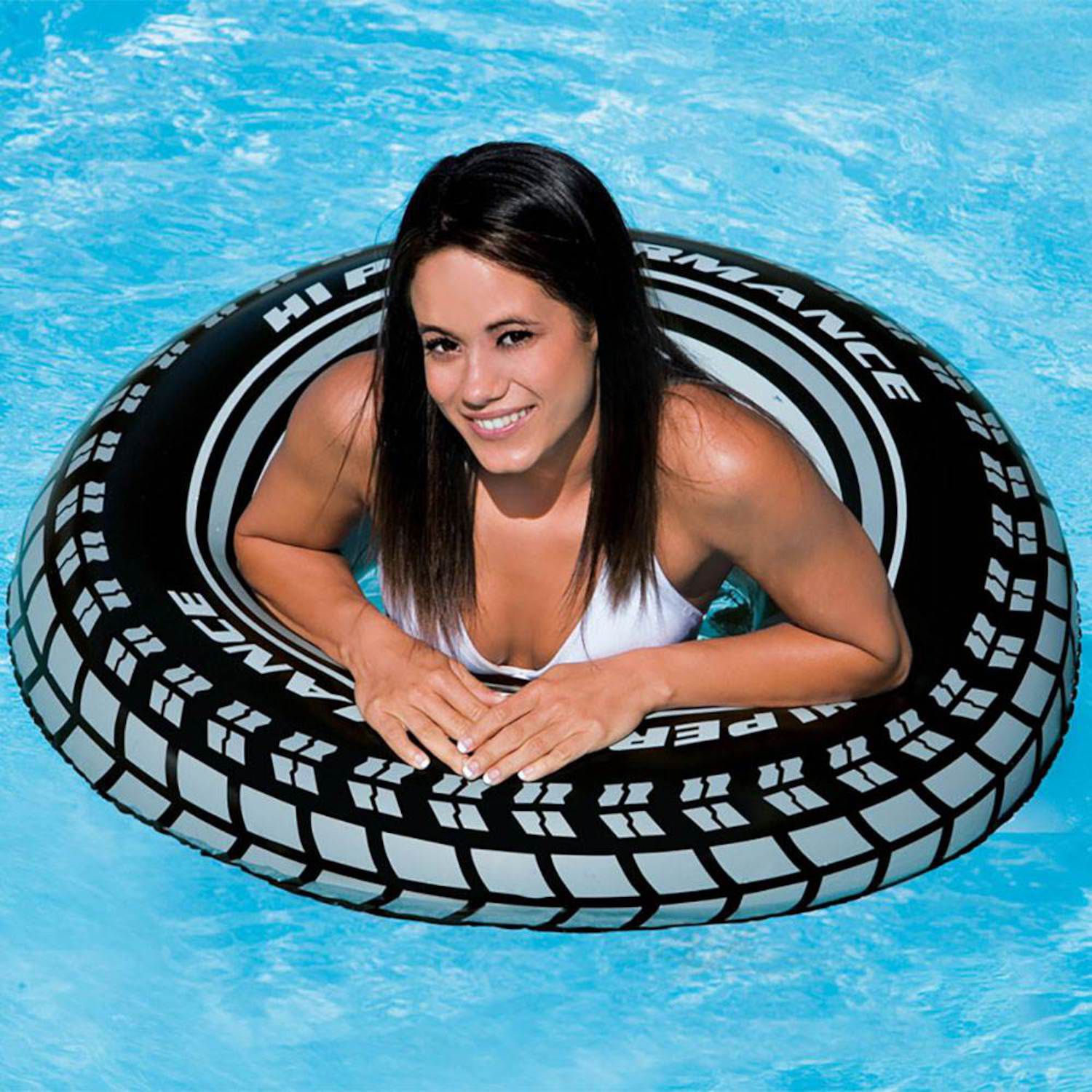 Intex Inflatable Air Pump Pool Floaties Intex Giant Tire Tubes (4