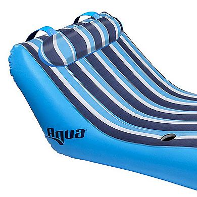 Aqua Leisure Ultra Cushioned Comfort Lounge Inflatable Pool Float with Pillow