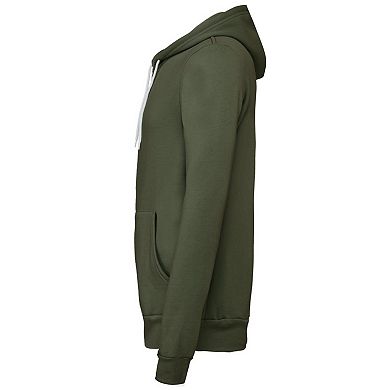 Canvas Unixex Zip-up Polycotton Fleece Hooded Sweatshirt / Hoodie
