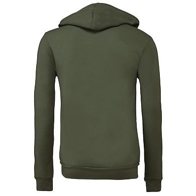 Canvas Unixex Zip-up Polycotton Fleece Hooded Sweatshirt / Hoodie