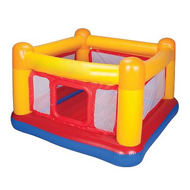 Intex Inflatable Jump-O-Lene Trampoline Bounce House with 120V Electric Air Pump