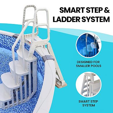 Main Access 48-54 Inch Above Ground Swimming Pool Smart Step and Ladder System