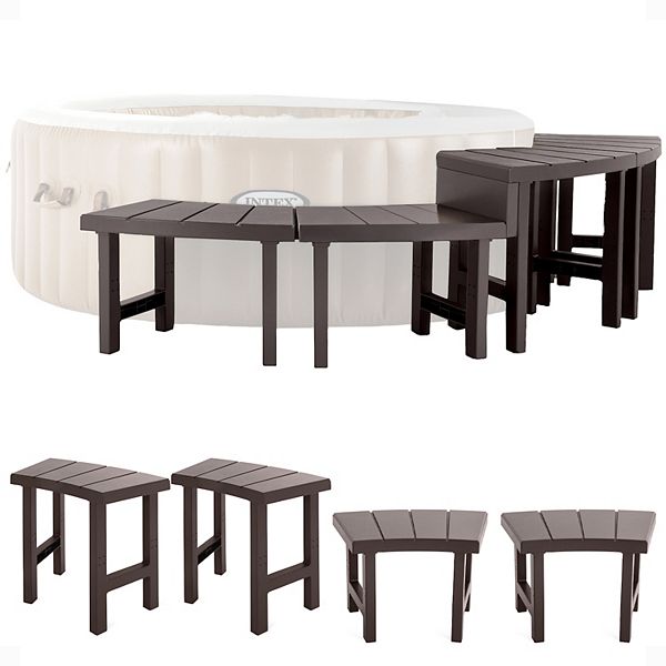 Intex 28515e 2 Medium Purespa Accessories Benches, Compatible W/ 4