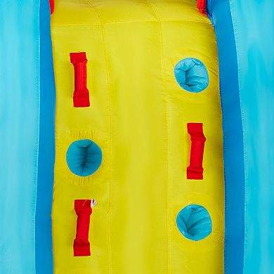 Banzai Big Blast Inflatable Water Park w/ Climbing Wall, Ball Game & Splash Pool