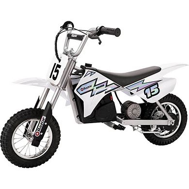 Razor MX400 Dirt Rocket Electric Motocross Motorcycle Bikes, 1 Black & 1 White