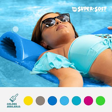 Trc Recreation Serenity 1.5" Thick Vinyl Swimming Pool Float Mat, Bahama Blue