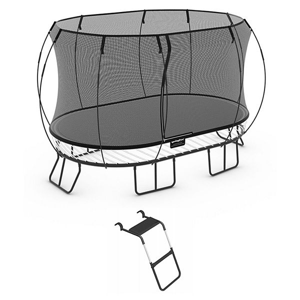 Springfree Trampoline Kids Oval 8 x 13Ft Trampoline & FlexrStep V2