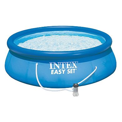 Intex 15'x48" Inflatable Pool With Ladder, Pump And Deluxe Pool Maintenance Kit