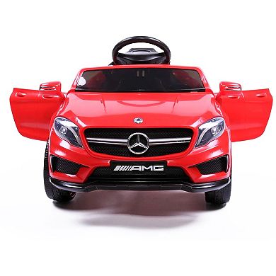 TOBBI 6 Volt Kids Electric Battery Powered Ride On Toy Mercedes Benz Car, Red