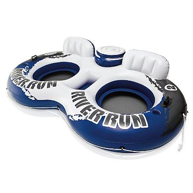 Intex River Run Inflatable Floating Tube & River Run II 2 Person Float w/ Cooler