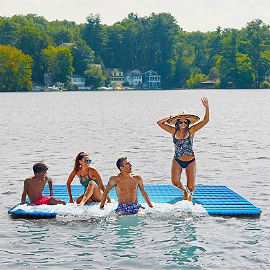 Aqua Leisure Supersized Party Plank Inflatable Floating Island Raft Platform