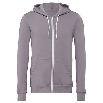 Canvas Unixex Zip-up Polycotton Fleece Hooded Sweatshirt / Hoodie