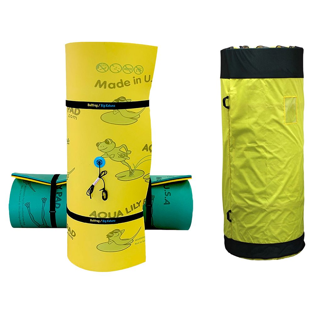Aqua Lily Pad 15 Foot Original Floating Foam Island Bundle w/ Nylon ...