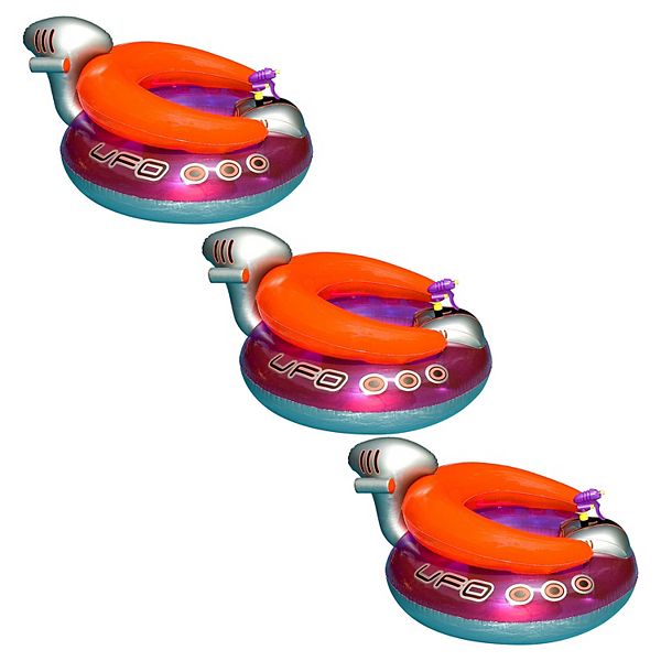 Swimline Swimming Pool Ufo Squirter Toy Inflatable Lounge Chair Float 