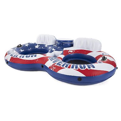 Intex American Flag 2 Person Float & River Run II 2 Person Float