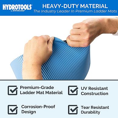 Hydrotools by Swimline Protective Ribbed Ladder Mat/In-Pool Step Pad, 36" x 36"