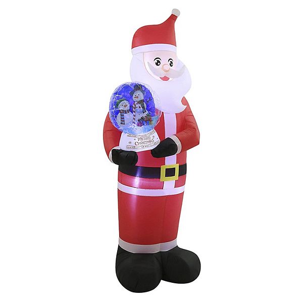 Occasions 8 Foot Inflatable Santa Holding Snow Globe Christmas Yard ...