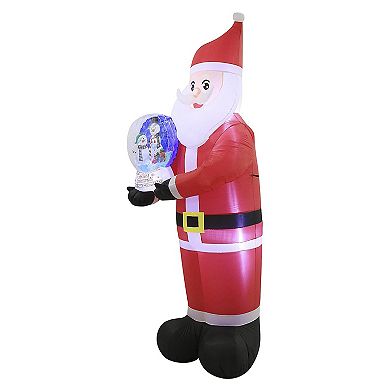 Occasions 8 Foot Inflatable Santa Holding Snow Globe Christmas Yard Decoration
