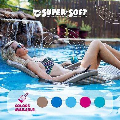Trc Recreation Super Soft Adjustable Pool Lounger Recliner Float, Marina Blue