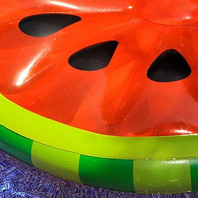 Swimline Inflatable Watermelon Slice Pool Lake Ocean Island Float Raft (2 Pack)