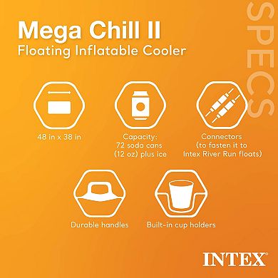 Intex 24 x 12 x 4.3 Foot Ultra XTR Rectangular Pool, 2 Pack of Floats and Cooler