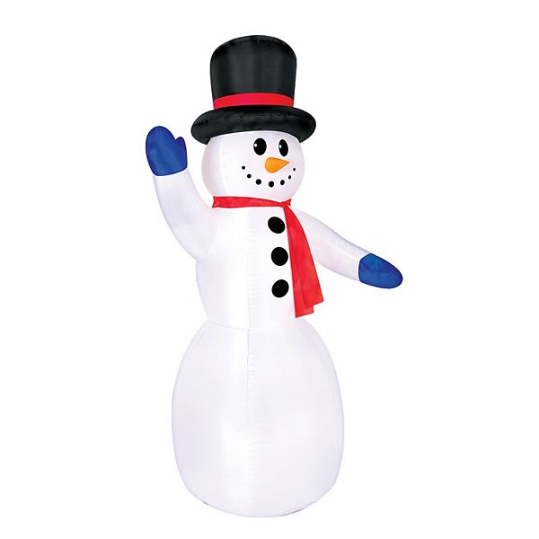 Occasions 6 Foot Inflatable Polyester Pre Lit Snowman Christmas Yard ...