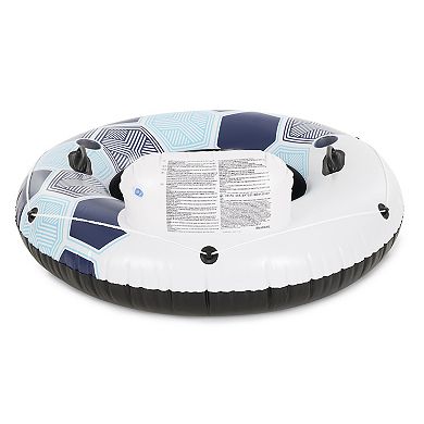 Bestway Coolerz Rapid Rider Inflatable Lake Pool Tube Float, Blue/gray, 2 Pack