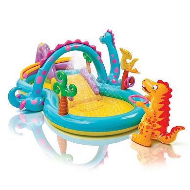 Intex Dinoland Kiddie Inflatable Pool & Inflatable Ocean Backyard Kiddie Pool